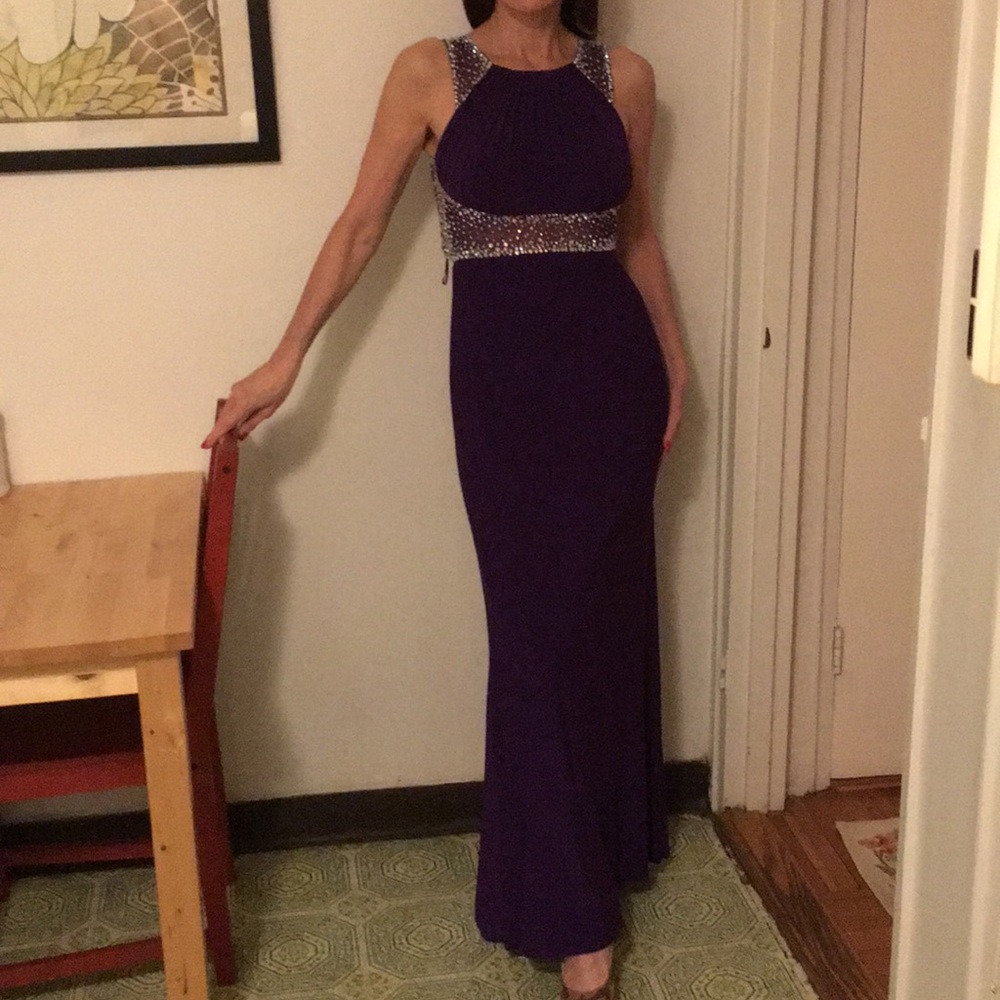 Morgan & Co. Gorgeous plum gown